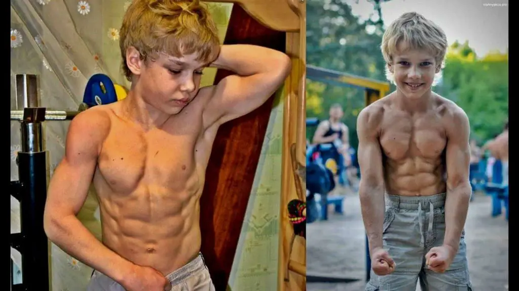 This muscular kid is the youngest bodybuilder